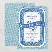  hebben we O-Fish-Ally Verplaatst Zee Sardine Kaart (Voorkant / Achterkant)