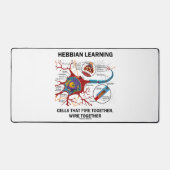 Hebbian Learning Cells Fire Together Wire Samen Bureaumat (Voorkant)