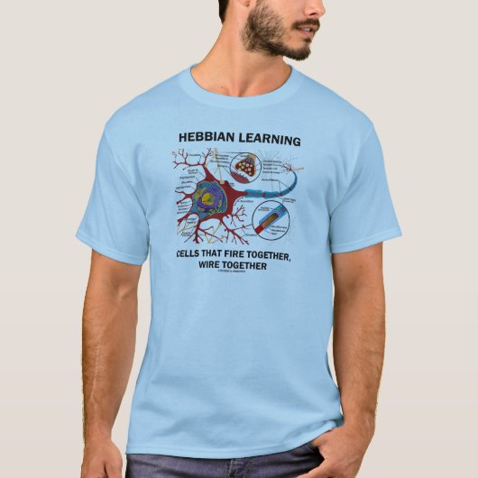 Hebbian Learning Cells Fire Together Wire Samen T-shirt (Voorkant)