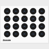 Hebeat zeilboot kapitein zeilers ronde sticker (Vel)