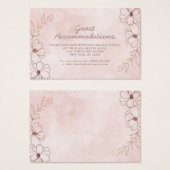 Hébergements en or rose et Rose noir Insertion Car (Devant & derrière)