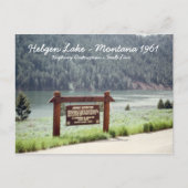 Hebgen Lake Montana 1961 Quake Fault Line Carte po (Devant)