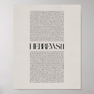 Hebreeën 11 - Geloof in actie Schriftuurlijke muur Poster
