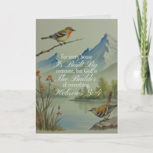 Hebreeën 3:4 God de Bouwer Schriftuur Christelij Kaart
