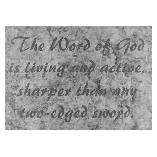 Hebreeën 4:12 Snijplank (Voorkant)