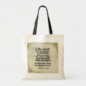 Hebreeuwen 11:6 Zonder geloof is het onmogelijk... Tote Bag (Voorkant)