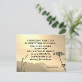 Hebreeuwen 12:27-28 ALLES DAT KAN WORDEN GESCHAKT Briefkaart (Staand voorkant)