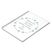 Hebreeuwen 13:8 Jezus is de Zelfde Bijbelscriptie Notitieboek (Linkerzijde)