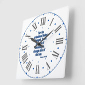 Hebreeuwen 7:12 KJV Bijbel Romeins Numeriek II Vierkante Klok (Hoek)