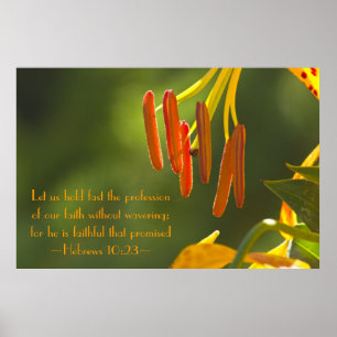 Hebreeuws 10:23 poster