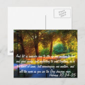 Hebreeuws 10:24-25 briefkaart (Voorkant / Achterkant)