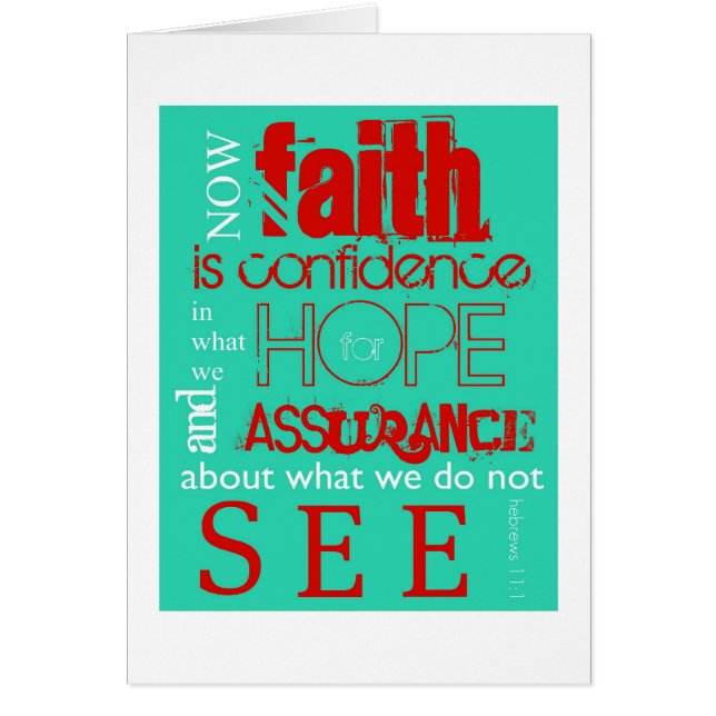 Hebreeuws 11:1 (Voorkant)