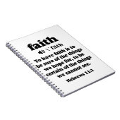 Hebreeuws 11-1 Faith defined Notitieboek (Rechterzijde)