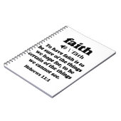 Hebreeuws 11-1 Faith defined Notitieboek (Linkerzijde)
