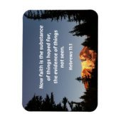 Hebreeuws 11:1 Nu is geloof de kern van dingen Magneet (Verticaal)