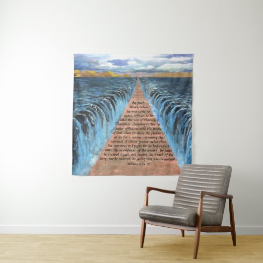 Hebreeuws 11:24-27 wandkleed (In situ)