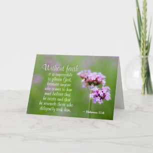 Hebreeuws 11:6 Zonder geloof kan God niet behagen, Kaart