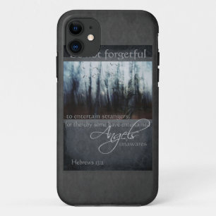 Hebreeuws 13:2 Angel Quote iPhone 11 Hoesje