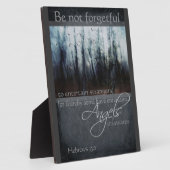 Hebreeuws 13:2 Angel Quote Fotoplaat (Zijkant)