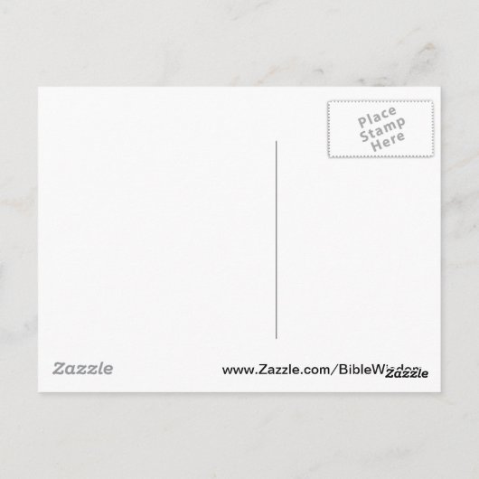 Hebreeuws 13:5 briefkaart (Achterkant)