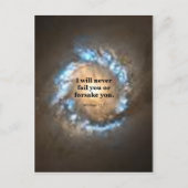 Hebreeuws 13:5 briefkaart (Voorkant)