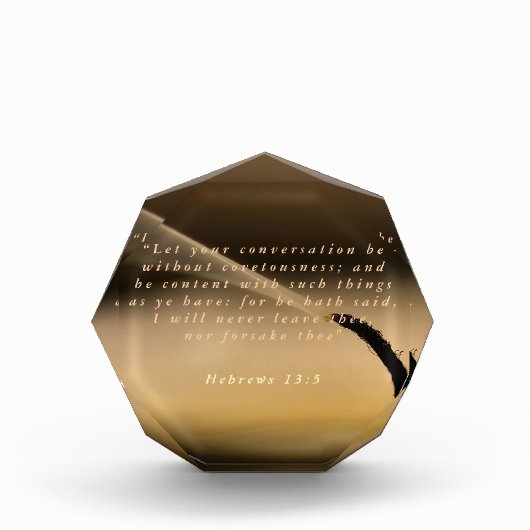 Hebreeuws 13:5 fotoblokken (Voorkant)
