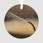 Hebreeuws 13:5 ornament (achterkant)