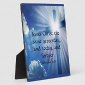 Hebreeuws 13:8 fotoplaat (Zijkant)