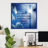 Hebreeuws 13:8 poster (Thuiskantoor)