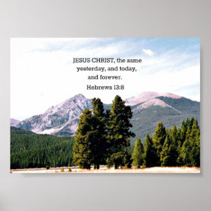 Hebreeuws 13:8 poster