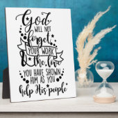 Hebreeuws 6:10 Poster Fotoplaat (Zijkant)