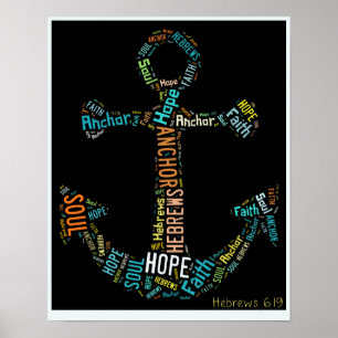 Hebreeuws 6:19 anker voor het zielenposter poster