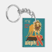 Hebreeuws Alfabet Sleutelhanger (Voorkant Links)
