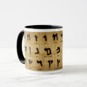 Hebreeuws Ancient Alef Bet Mok (Voorkant links)