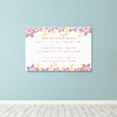 Hebreeuws Blessings - Berachot - voor Hanukkah Canvas Afdruk (Insitu (Houten vloer))