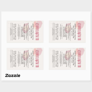 Hebreeuws en Engelse zegeningen voor Hanukkah Rechthoekige Sticker