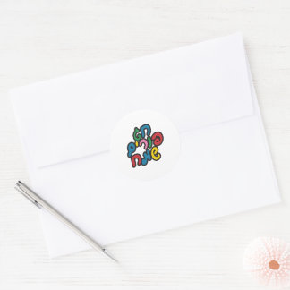 Hebreeuws Happy Purim Ronde Sticker