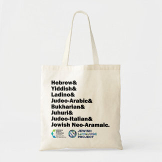 Hebreeuws & Jiddisch & Ladino & Andere Joodse tale Tote Bag