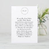 Hebreeuws Joodse Wedding Invitation Ani L'Dodi Sil Kaart (Staand voorkant)