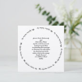 Hebreeuws Jwish Wedding Invitation Kaart (Staand voorkant)