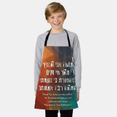 Hebreeuws Modeh Ani Joods gebed voor kinderen Schort (Gedragen)