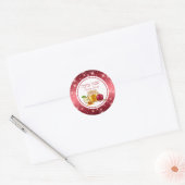 Hebreeuws Rosh Hashanah Ronde Sticker (Envelop)