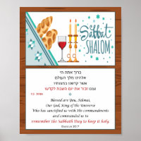 Hebreeuws Shabbat Poster