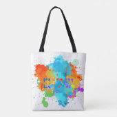 Hebreeuws "Shalom" met de Achtergrond van de Splas Draagtas (Achterkant)