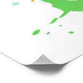 Hebreeuws "Shalom" met de Achtergrond van de Splas Poster (Hoek)