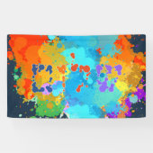 Hebreeuws "Shalom" met de Achtergrond van de Splas Spandoek (Horizontaal)