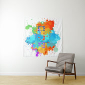 Hebreeuws 'Shalom' met spetters achtergrond Wandkleed (In Situ (horizontaal))