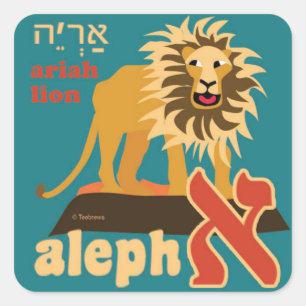 Hebreeuwse Aleph-Bet dierlijke Stickers