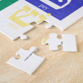 Hebreeuwse alfabet Rainbow Puzzle Legpuzzel (Zijkant)