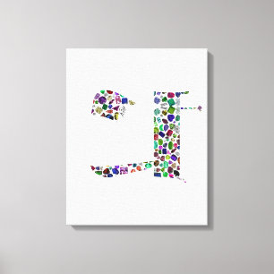 Hebreeuwse brief HEY Canvas Afdruk